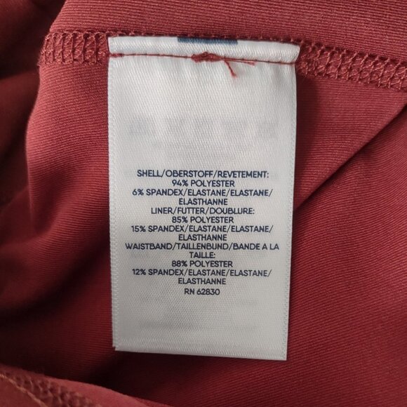 NWT Lands' End pink burgundy stretchy athletic shorts ladies XL - Picture 6 of 7